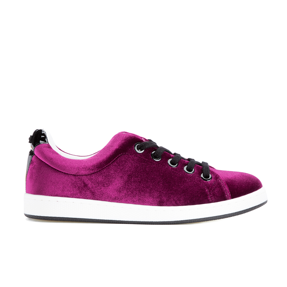 KENZO Women's K-Lace Low Top Trainers - Burgundy - Free UK Delivery ...