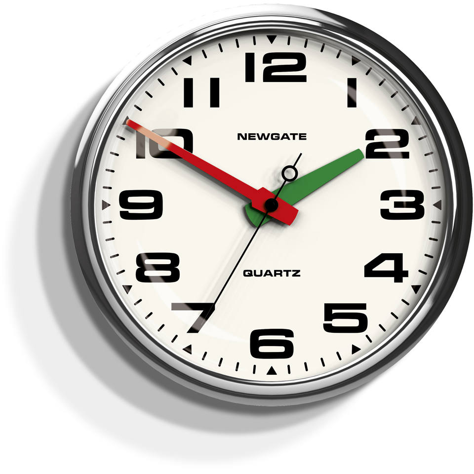 UPC 693115614868 product image for Newgate Brixton Wall Clock - Chrome | upcitemdb.com