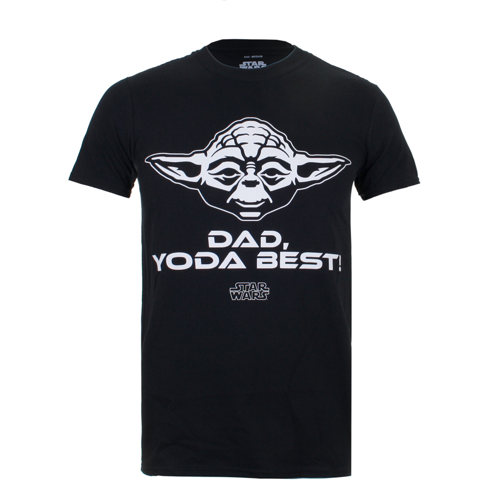 Download Star Wars Men's Yoda Best Dad T-Shirt - Black Merchandise ...
