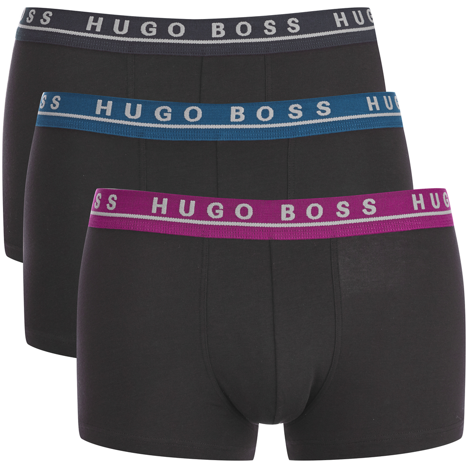 BOSS Hugo Boss Men's 3 Pack Trunks - Black Mens Underwear | TheHut.com