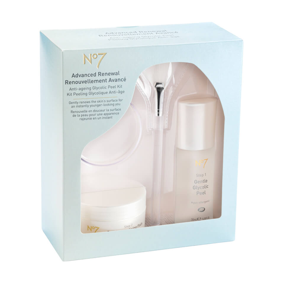 Boots No.7 Advanced Renewal AntiAging Glycolic Peel Kit SkinStore