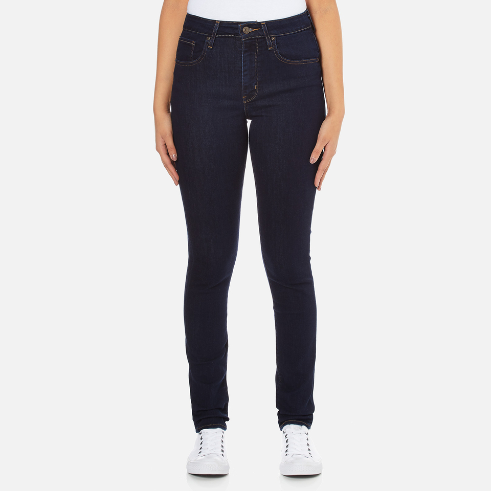 levi's 721 high rise skinny lone wolf