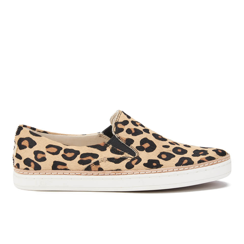 UGG Women's Keile Calf Hair Slip-on Trainers - Chestnut Leopard | FREE ...