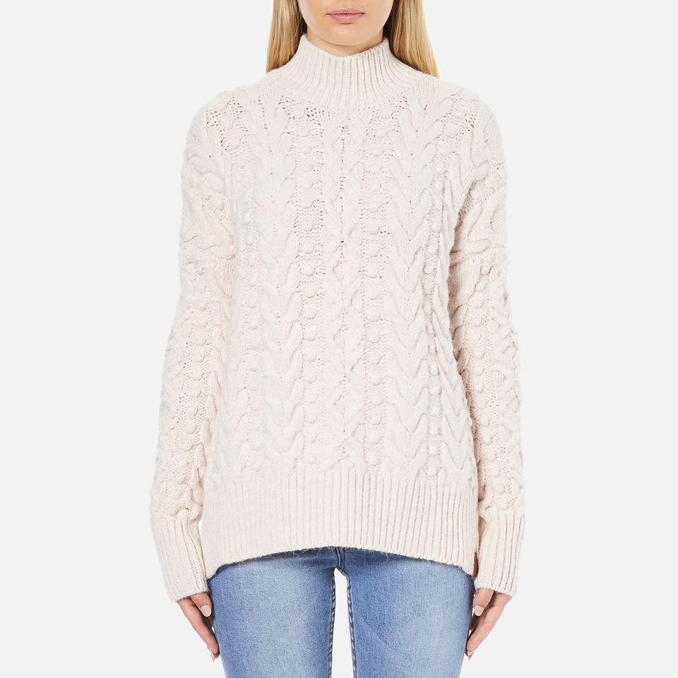 Superdry Women's Kiki Cable Knit Jumper - Cream Womens ...