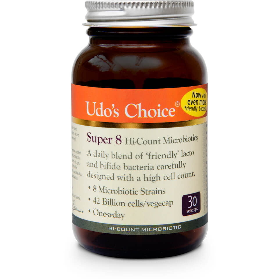 EAN 5391500070804 product image for Udo's Choice Super 8 Microbiotics - 30 Vegecaps | upcitemdb.com