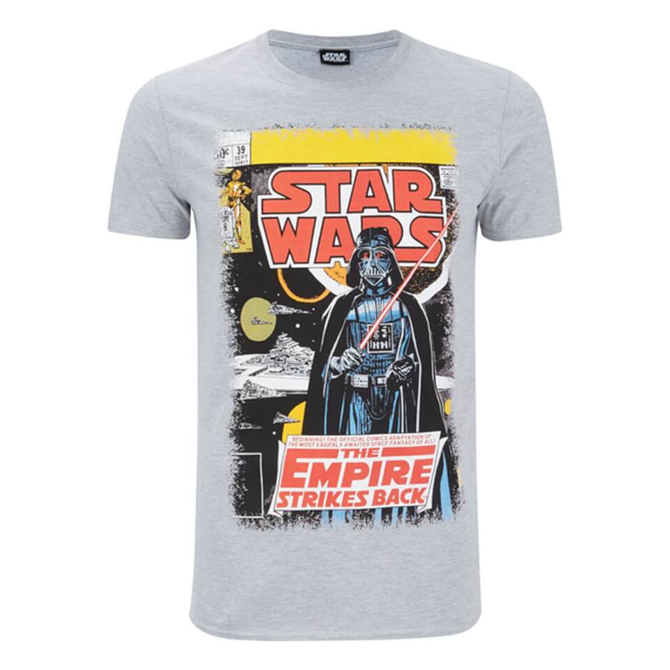 Geek Clothing Star Wars Men's Empire Strikes Back T-Shirt - Grey - L - Grey | adult