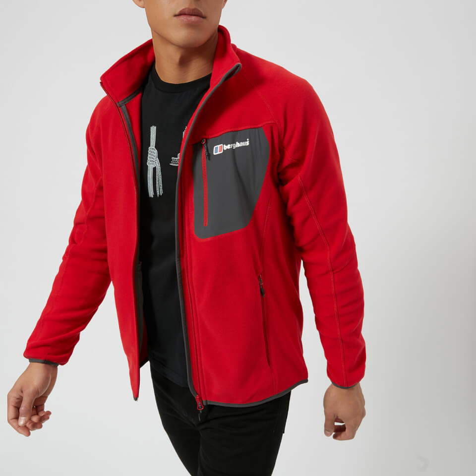 Berghaus Men's Deception Fleece Jacket Haute Red Mens Clothing