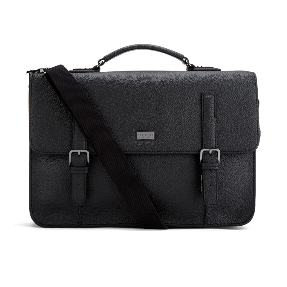 Ted Baker Men's Pebble Grain Satchel Black