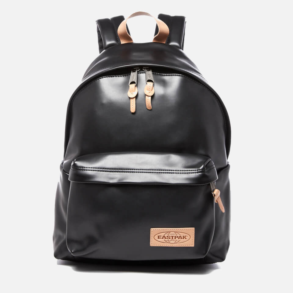 Eastpak Padded Pak'r Leather Backpack Black