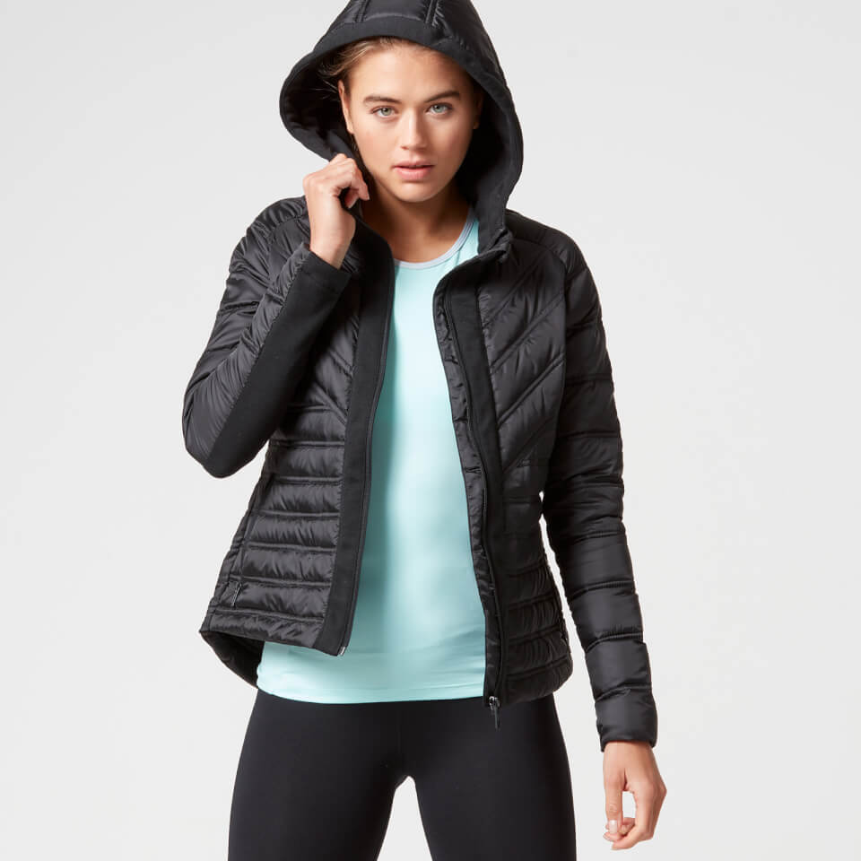 Myprotein Women's Lightweight Puffa Jacket - Black - XS Myprotein Women's Lightweight Puffa Jacket - Black - XS