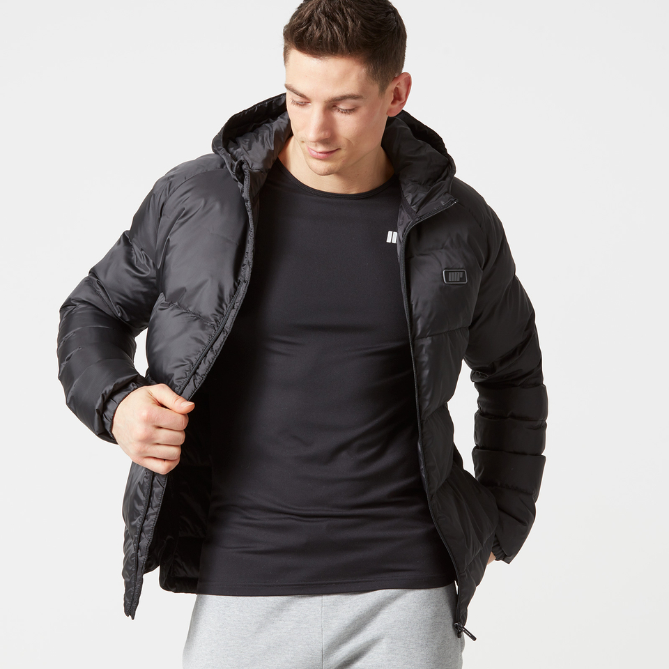 Myprotein Men's Lightweight Puffa Jacket - Black - S Myprotein Men's Lightweight Puffa Jacket - Black - S