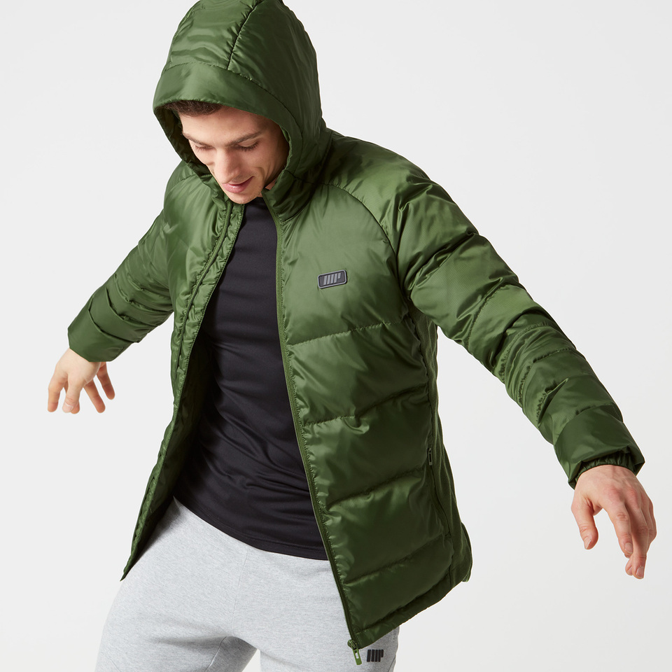 Myprotein Men's Lightweight Puffa Jacket - Khaki - S Myprotein Men's Lightweight Puffa Jacket - Khaki - S