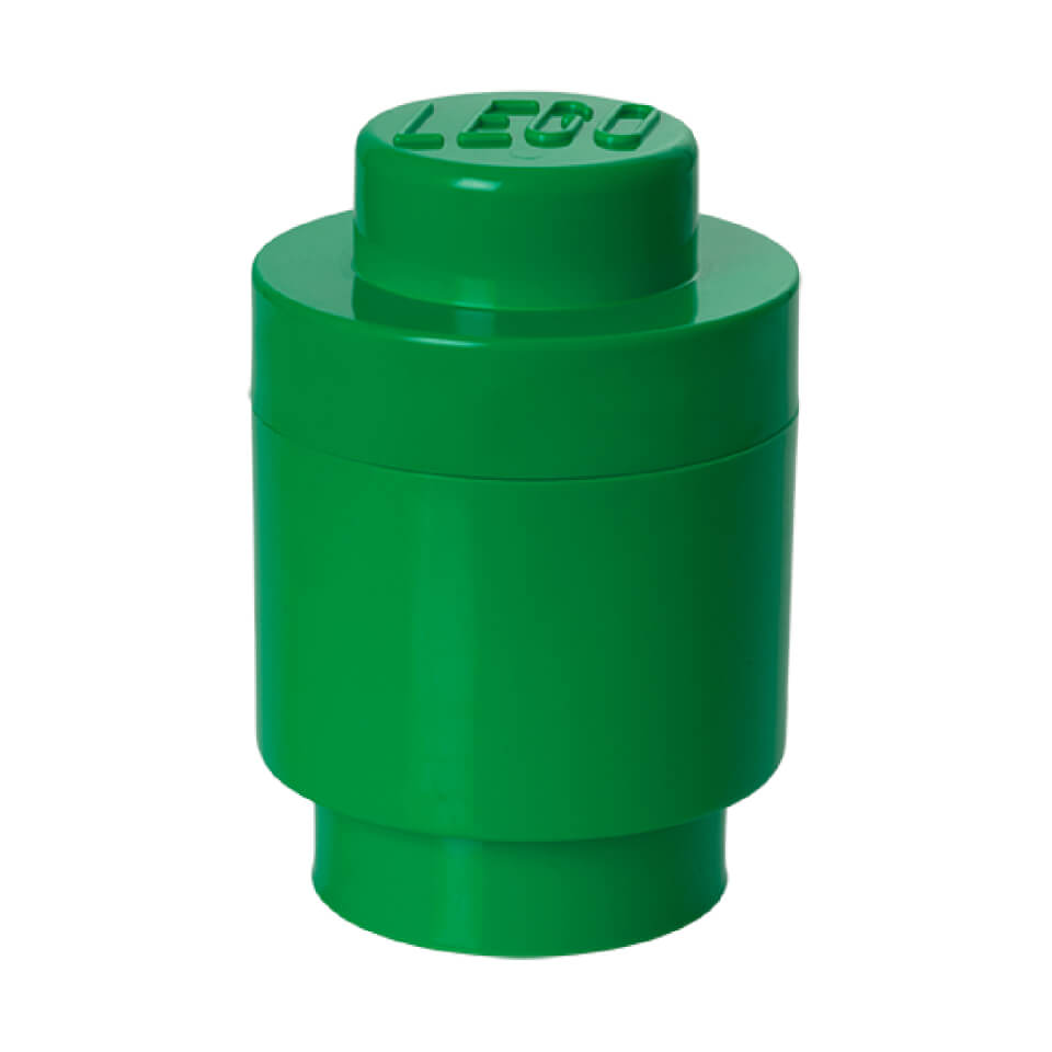 Lego Storage Brick 1 Dark Green Round Toys Zavvi