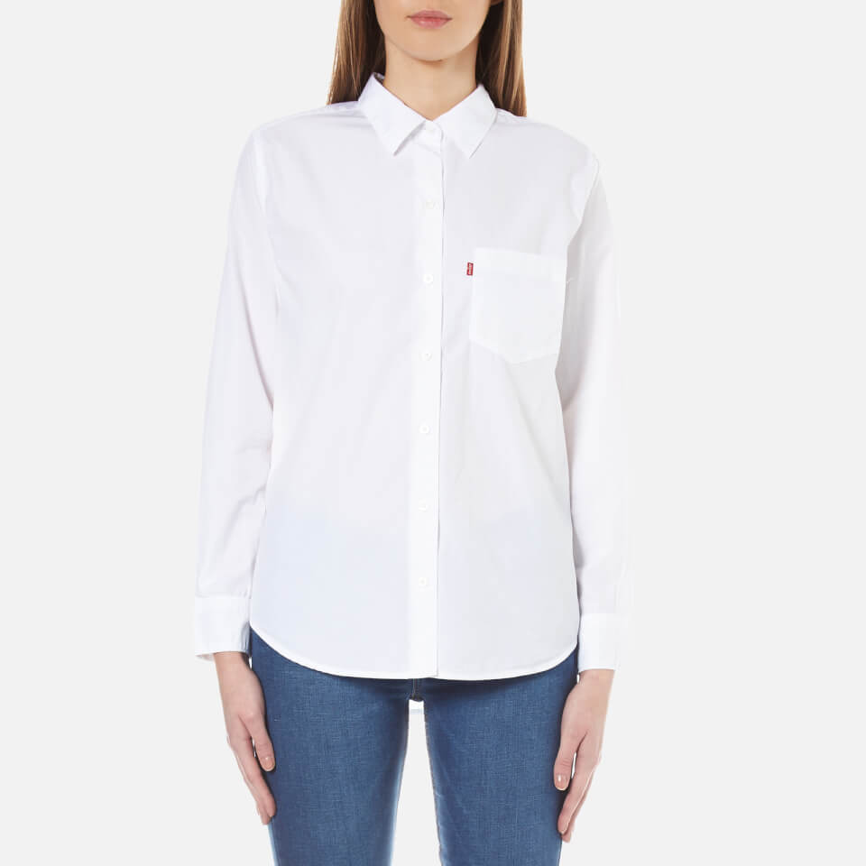 Levi&#39;s Women&#39;s Sidney 1 Pocket Boyfriend Shirt - Bright White - Free UK Delivery over £50