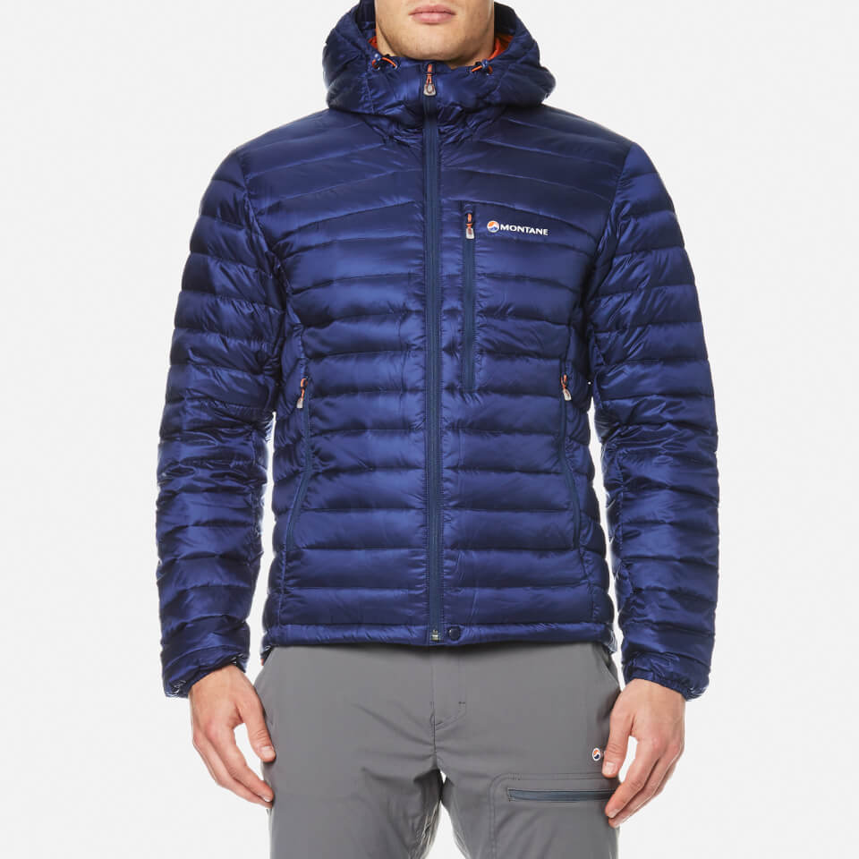 Montane Men's Featherlite Down Jacket Antarctic Blue/Tangerine