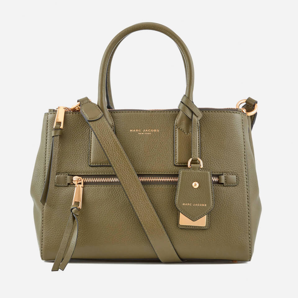 Marc Jacobs Women&#39;s Recruit East West Tote Bag - Army Green - Free UK Delivery over £50