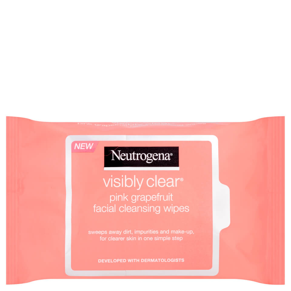 Neutrogena Pink Grapefruit Medicated Facial Wipes | Buy ...