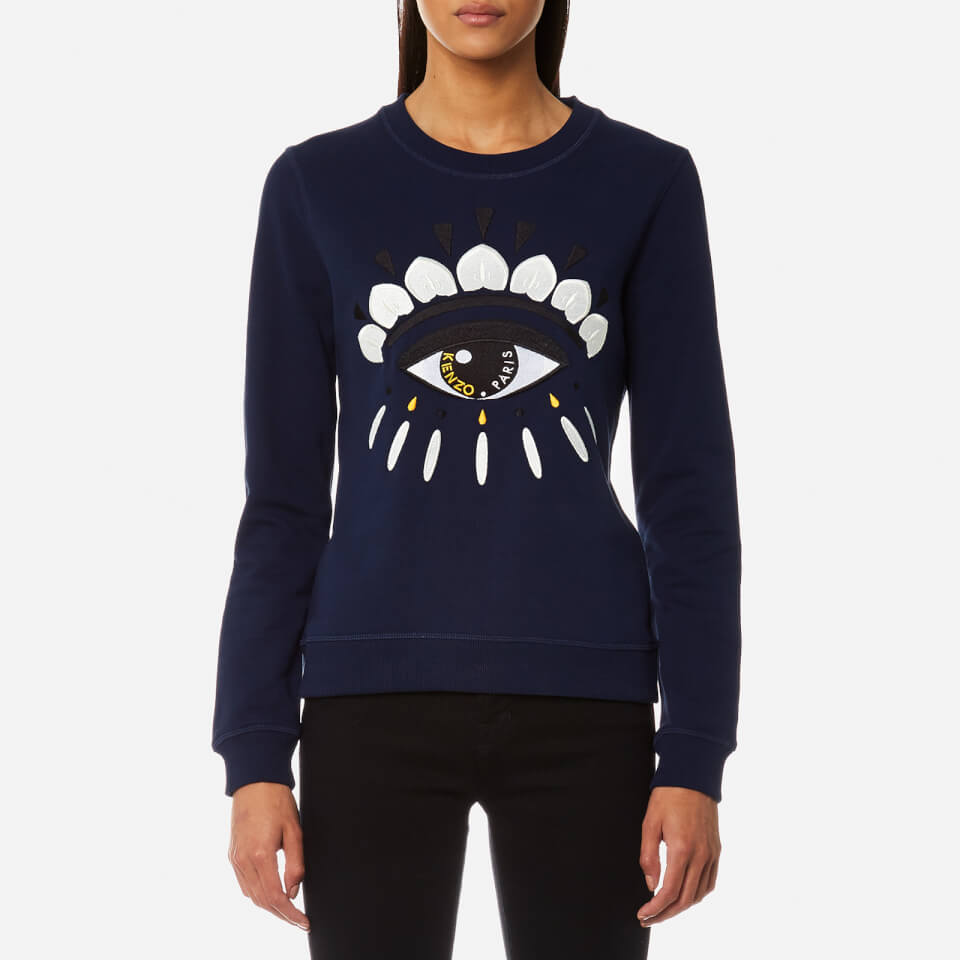 KENZO Women's Eye Classic Sweatshirt - Midnight Blue - Free UK Delivery ...