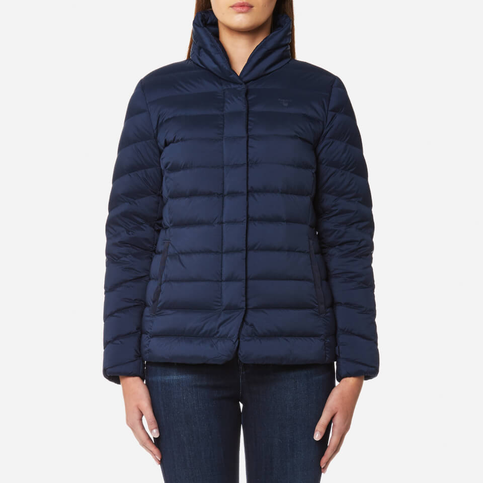 GANT Women's Lightweight Down Jacket Marine Womens Clothing