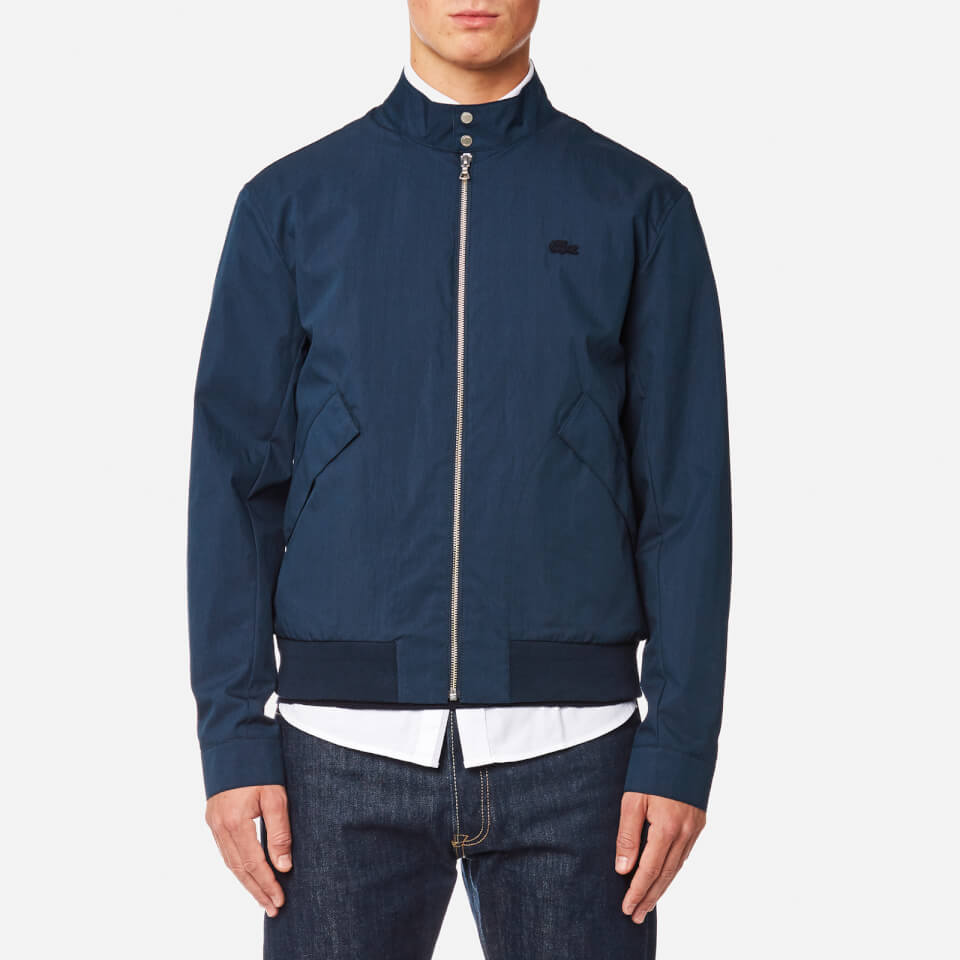 Lacoste Men's Zipped Blouson Jacket - Navy Blue Clothing | TheHut.com