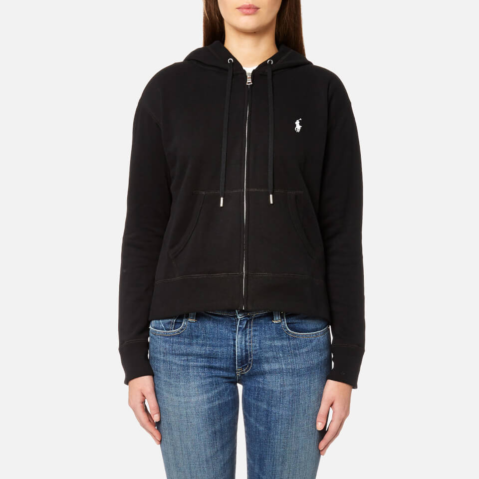 Polo Ralph Lauren Women's Hooded Pull Zip Hoody Black Free UK