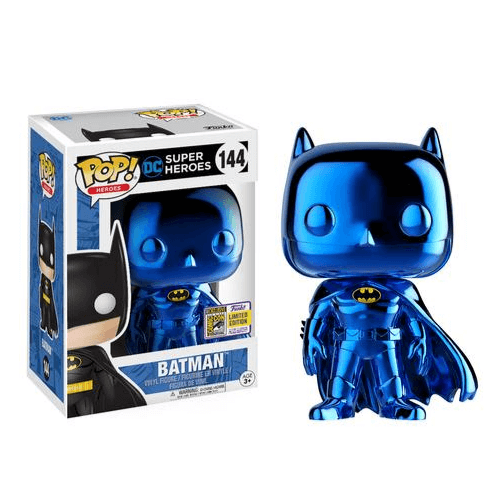 Sdcc 17 Heroes Batman Blue Chrome Batman Pop Vinyl Figure My Geek Box