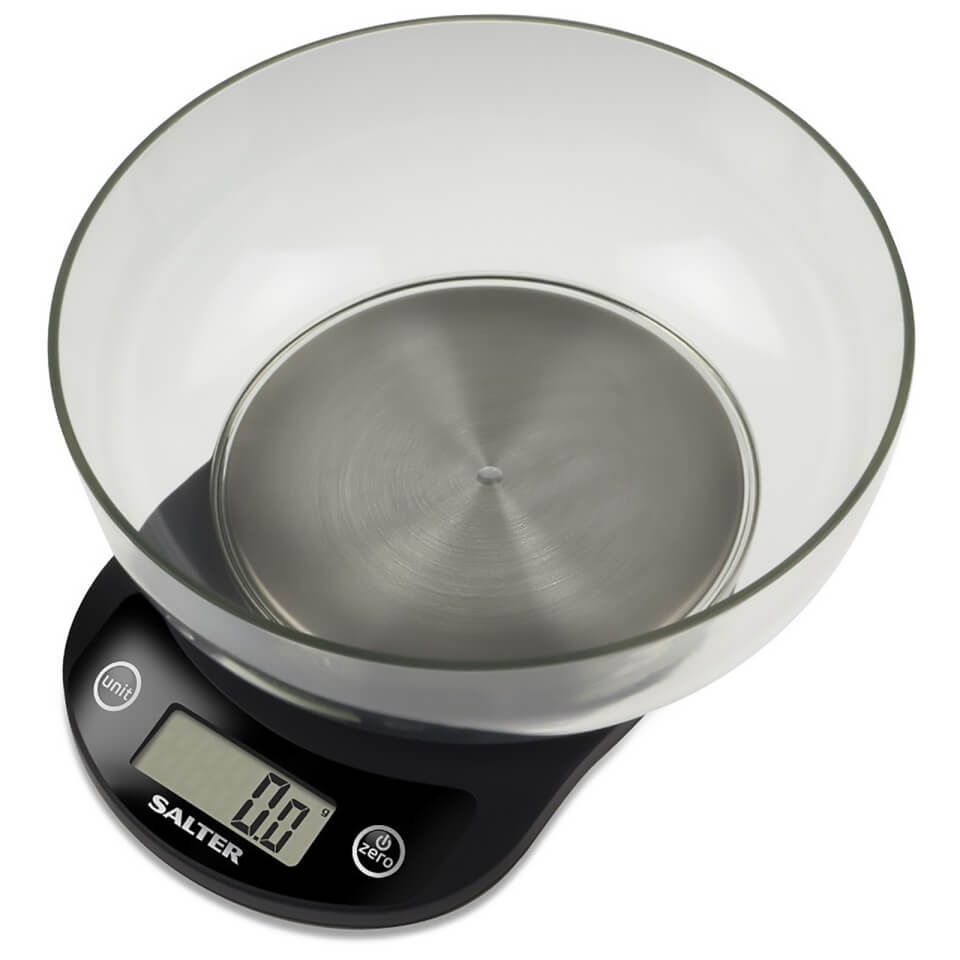 Salter Precision Electronic Kitchen Bowl Scale - Black