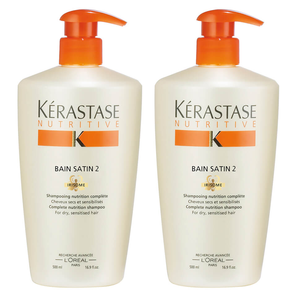 Kerastase Nutritive Bain Satin 2 Shampoo 500 Ml Duo Thehut De Shampoo nutritive bain satin 2 500 ml kérastase. thehut de