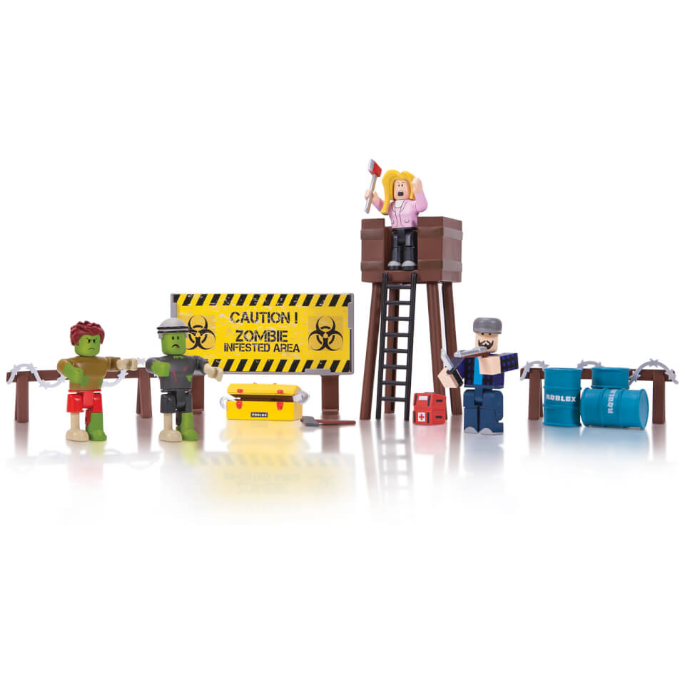 roblox zombie attack playset toys figures action