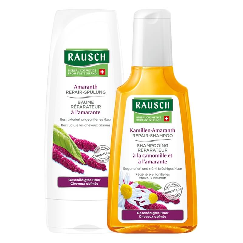 rausch kamillen amaranth repair shampoo und amaranth repair spulung