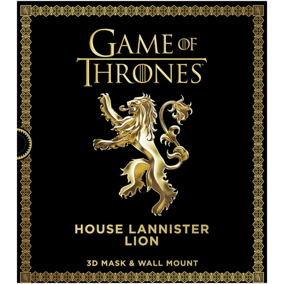 Game Of Thrones House Lannister Lion 3d Mask Parties Zavvi Us