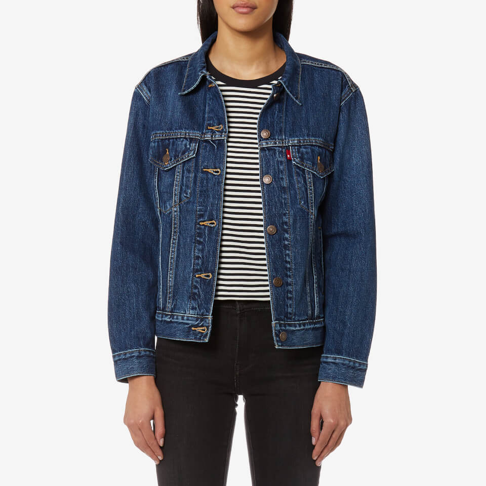 Levi s Women s Ex Boyfriend Trucker Jacket Stoop Culture Levi s Women s Ex Boyfriend Trucker Jacket Stoop Culture