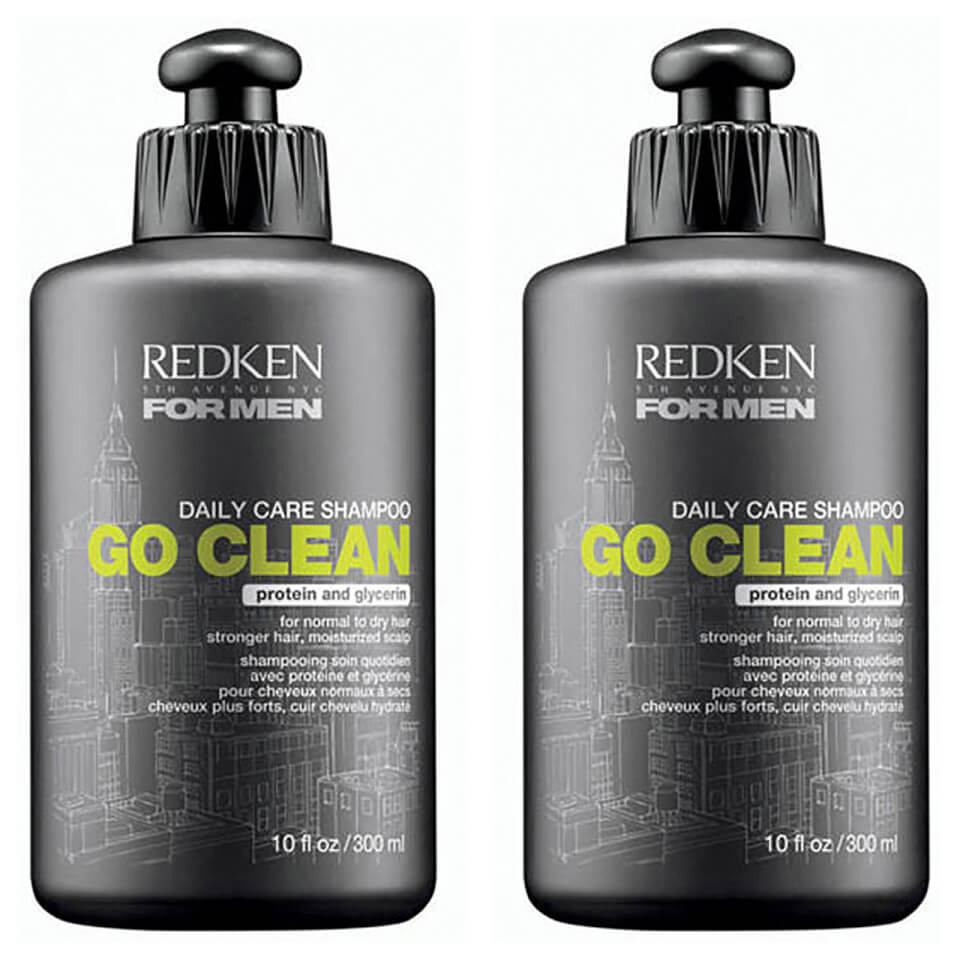 Redken For Men Go Clean Shampoo Duo 2 X 300ml Hq Hair