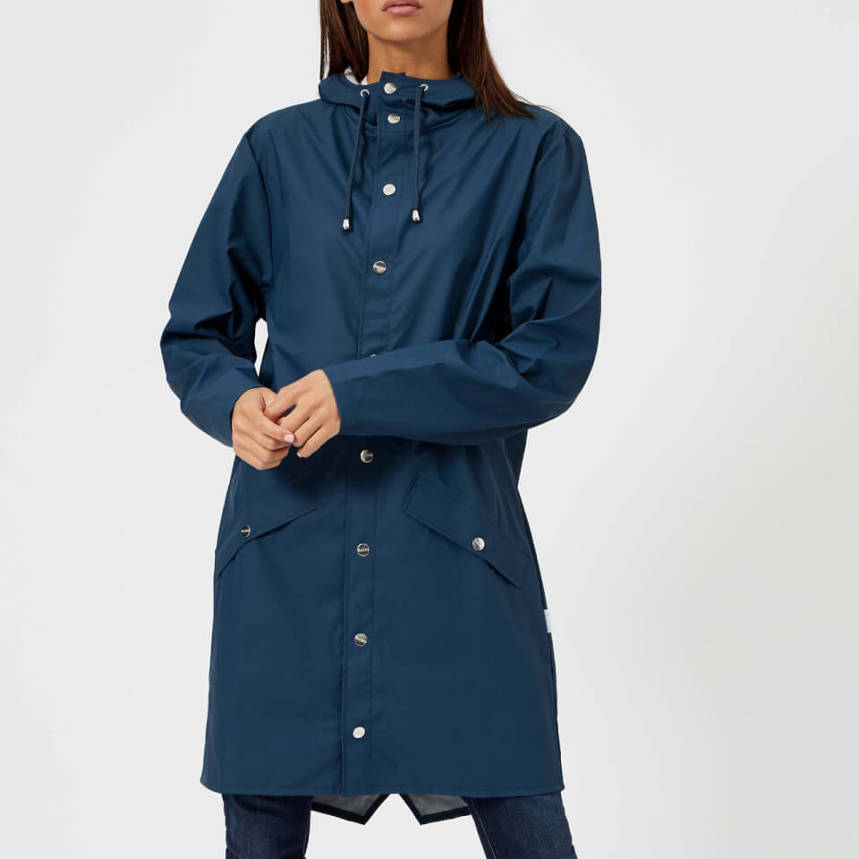 RAINS Women's Long Jacket - Faded Blue - XS-S - Blue from Coggles (US & CA)