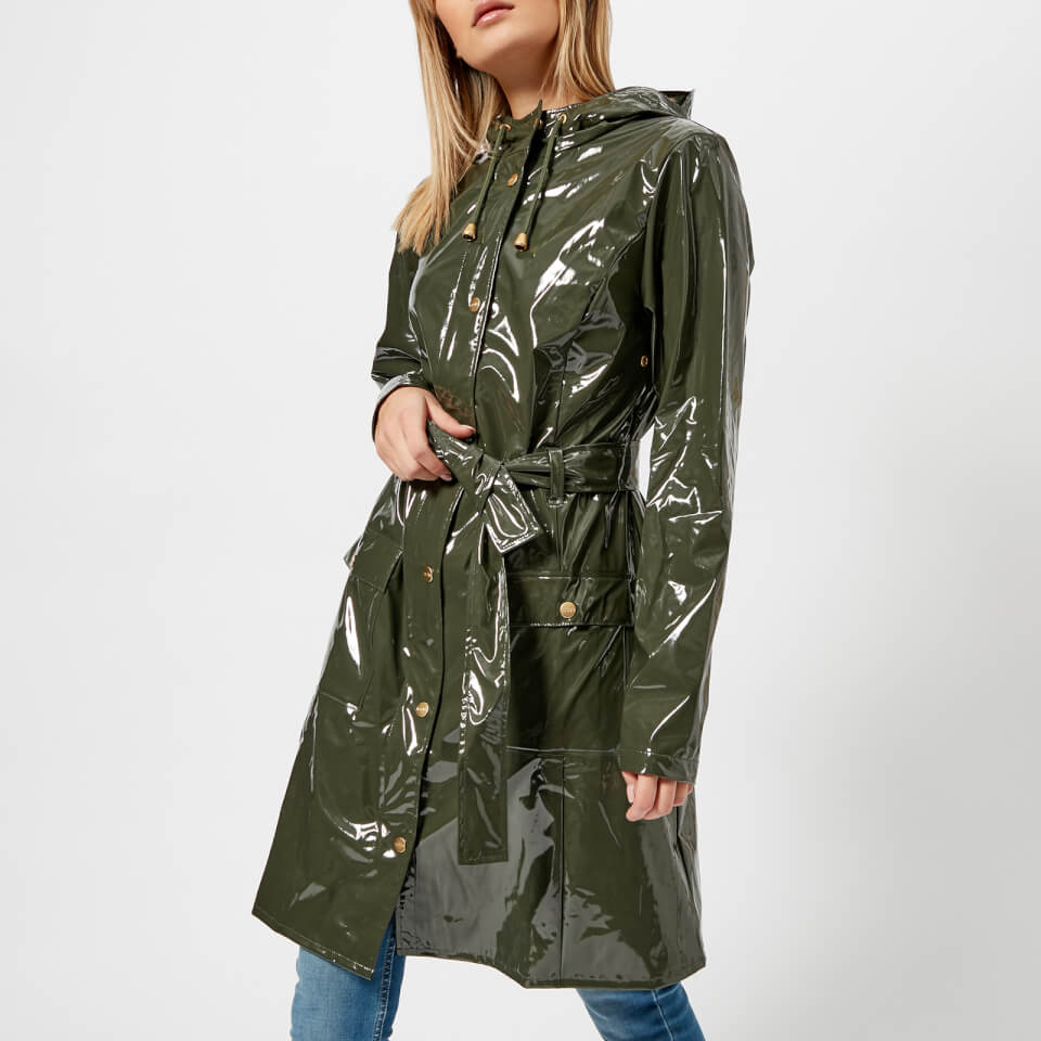 Download RAINS Women's Curve Jacket - Green - Free UK Delivery over £50
