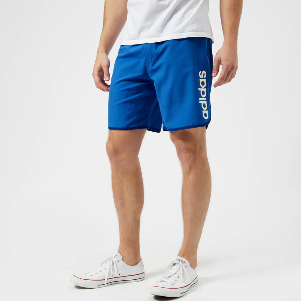 Download adidas Men's Split Side Logo Swim Shorts - Hi Res Blue ...