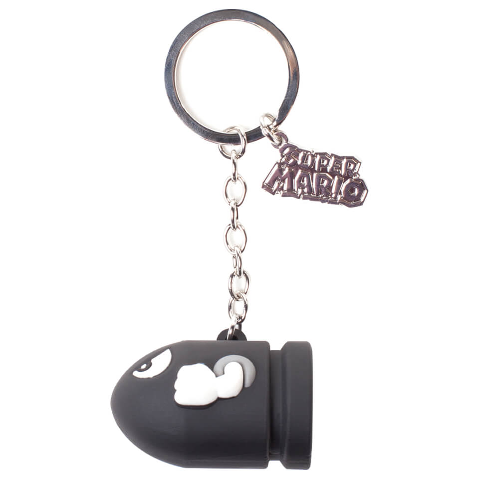Mario Kart 7 item Collection Keyring Keychain ~1/" Bullet Bill