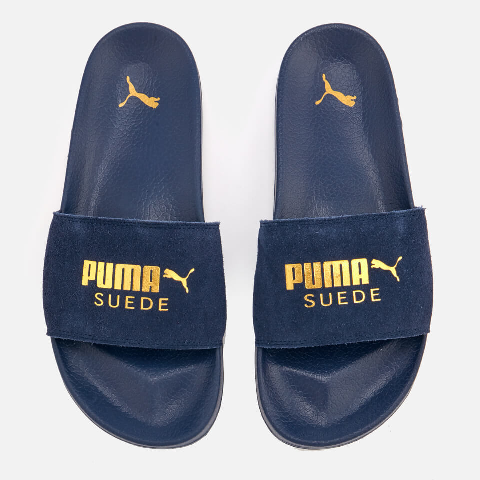 puma leadcat suede slides