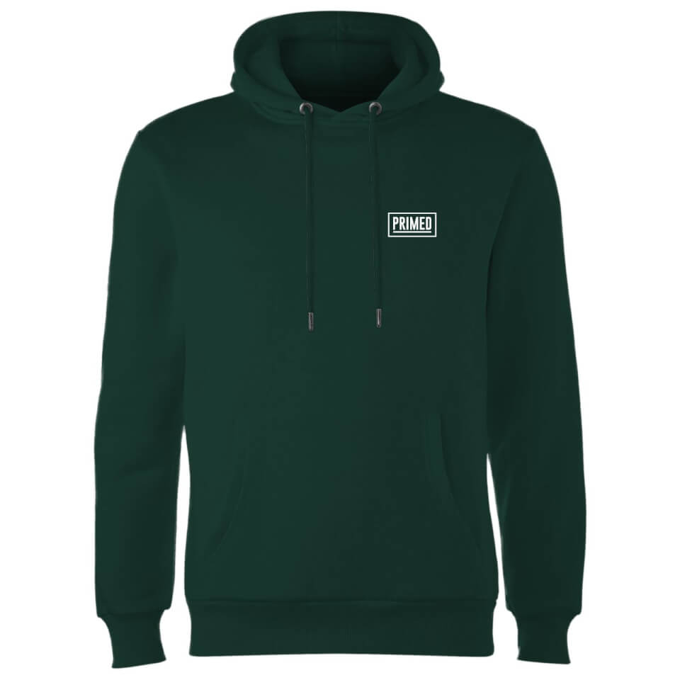 Primed Herren Primed Chest Logo Hoodie | Forest Green | L | Forest Green