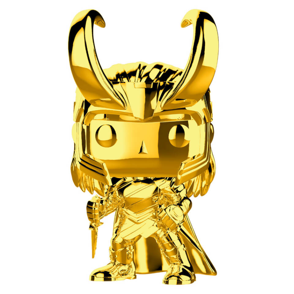 Marvel MS 10 Loki Gold Chrome Pop! Vinyl Figure | Pop In A ...