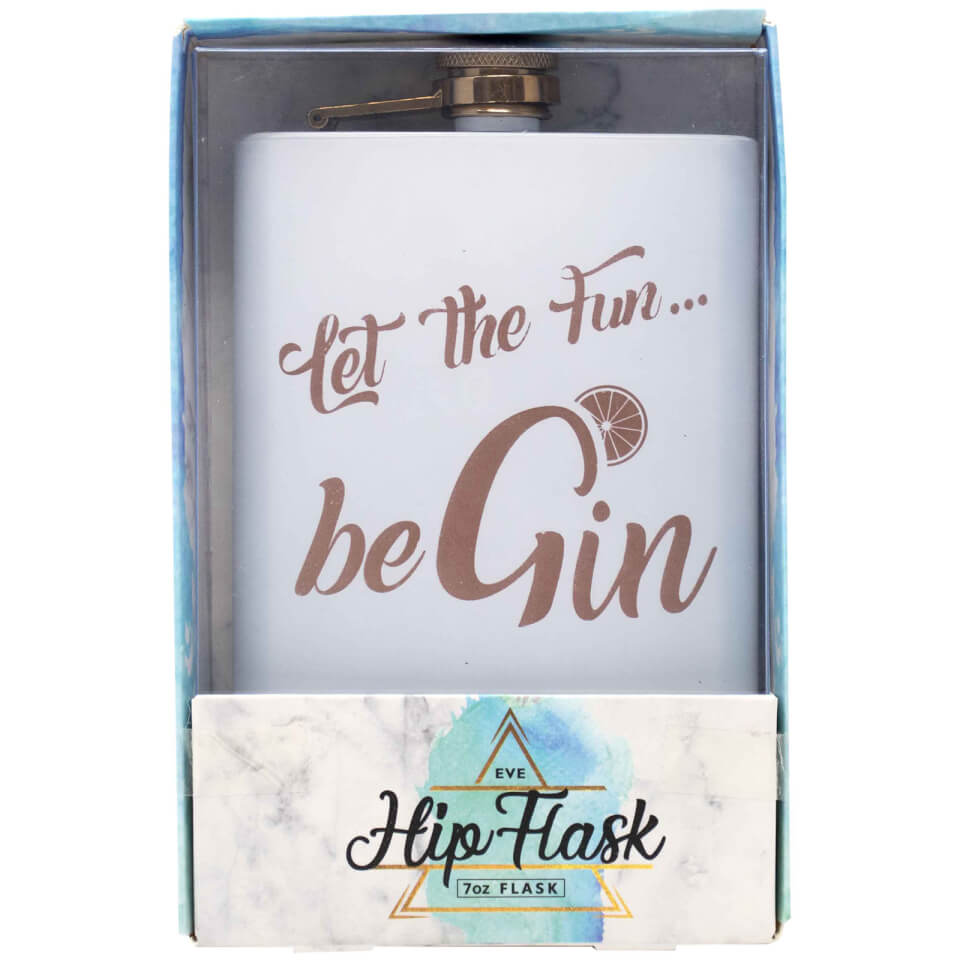 Let The Fun Be Gin Hip Flask
