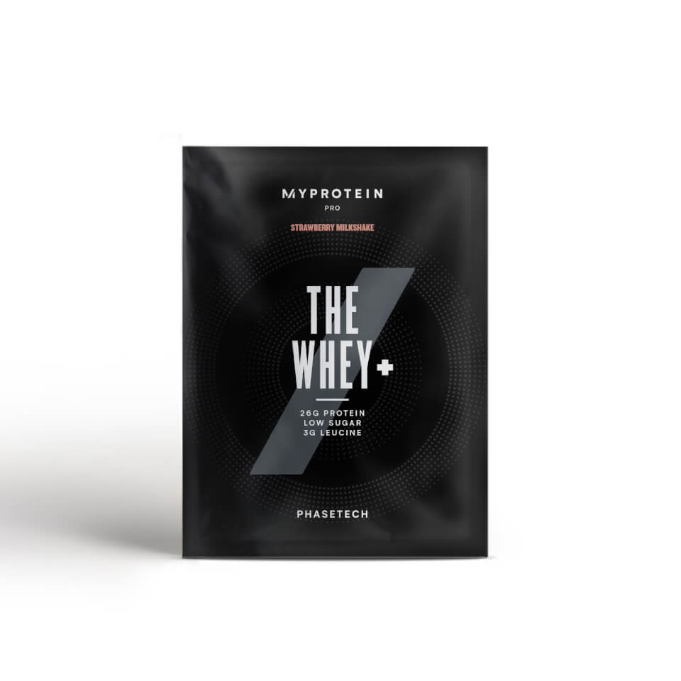 THE Whey+ (Smakprov) – Jordgubbsmilkshake