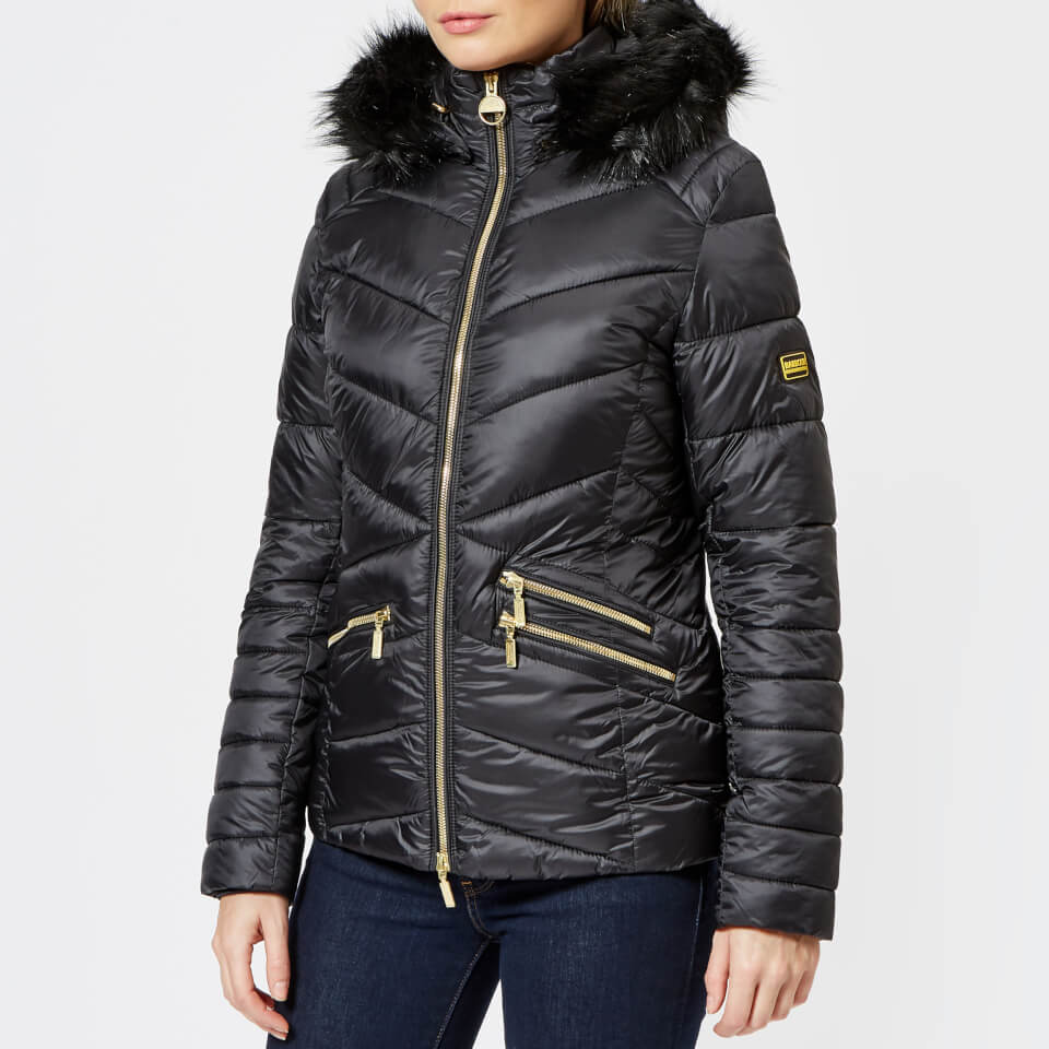 barbour turbo quilted latte
