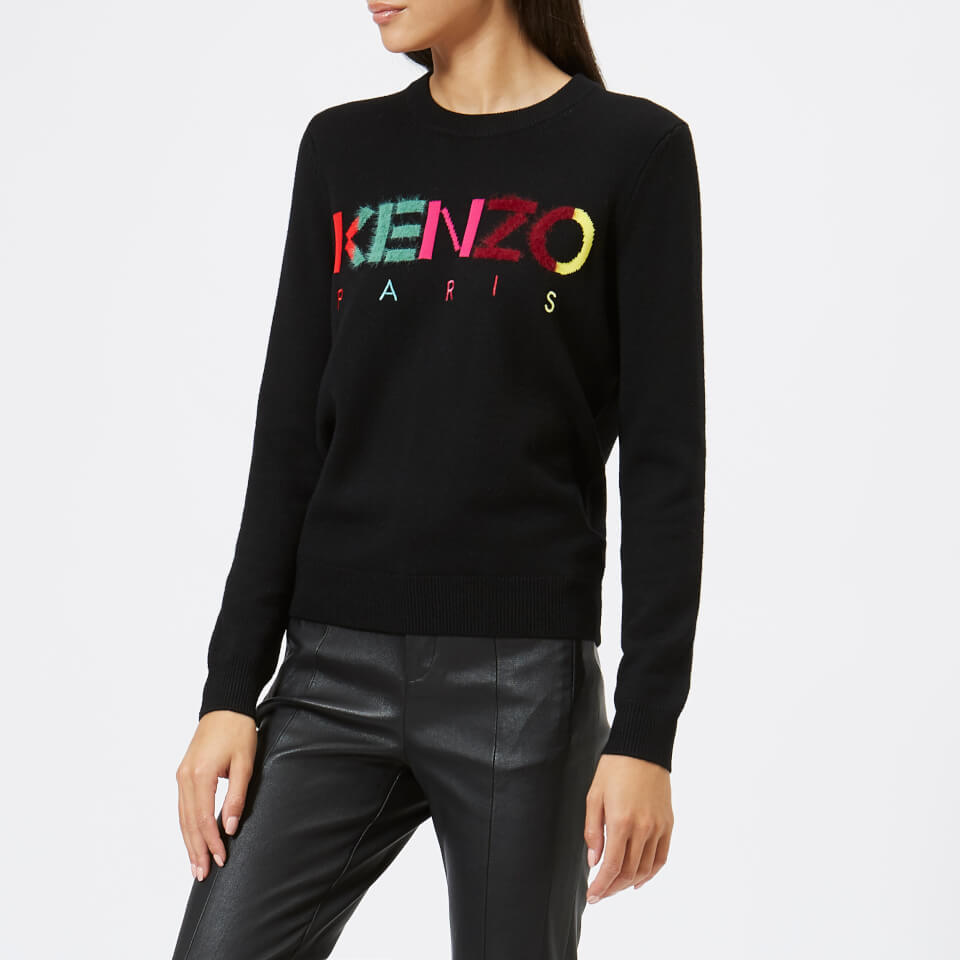 KENZO Women's Kenzo Paris Knit Jumper - Black - Free UK Delivery Available