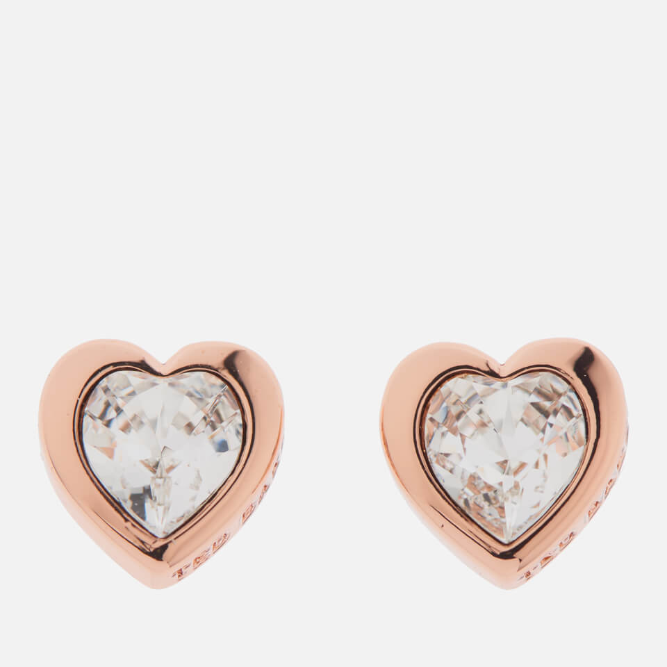 Ted Baker Hanella Swarovski Crystal Heart Stud Earrings