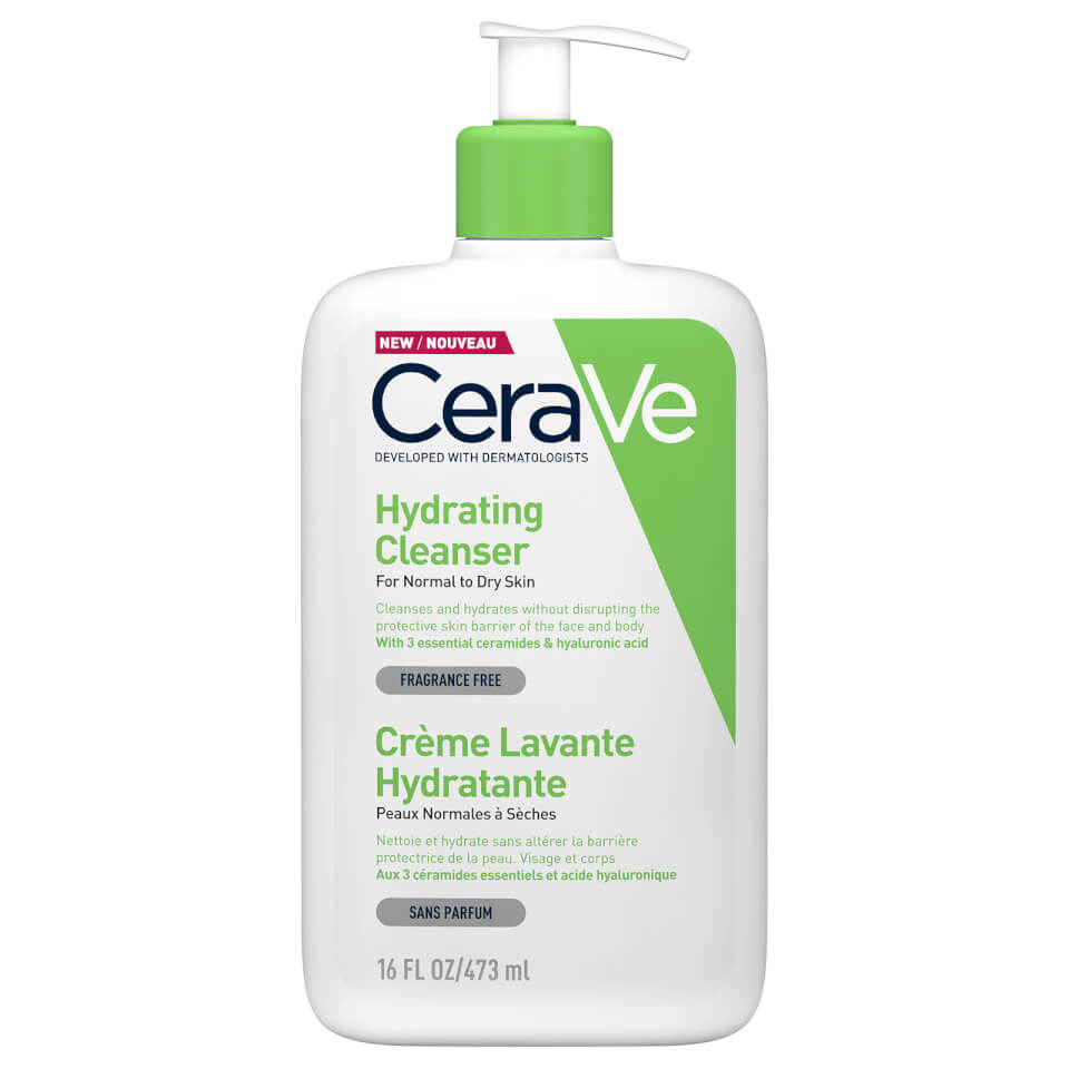 CeraVe Hydrating Cleanser 473ml  Free Shipping  Lookfantastic