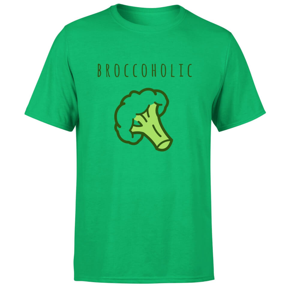 Broccoholic Men's T-Shirt - Kelly Green | IWOOT