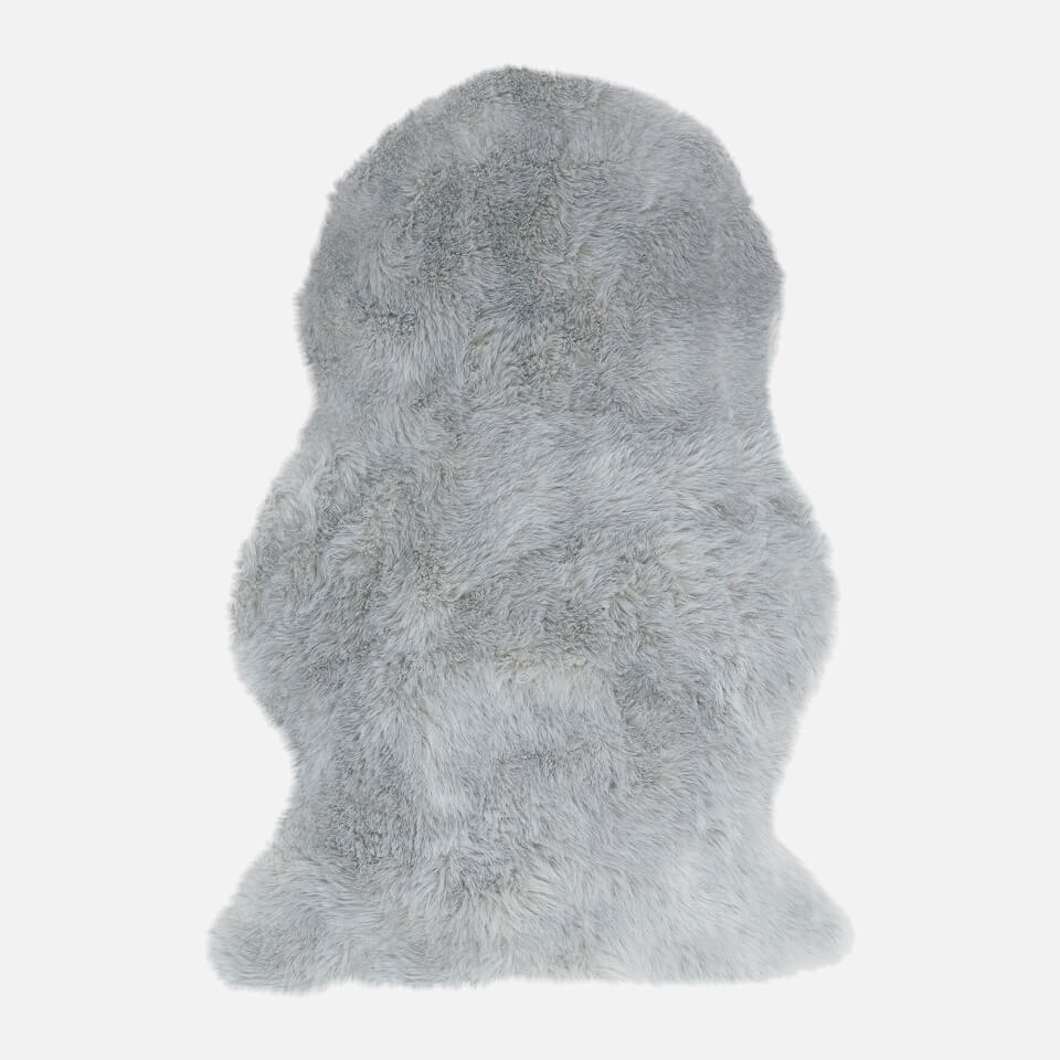 in homeware Auckland Faux Sheepskin Rug - Silver
