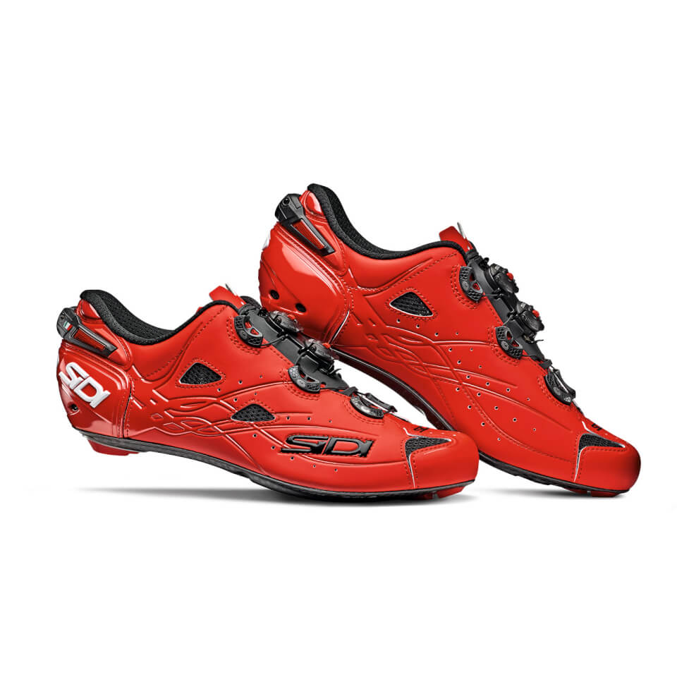 Sidi Shot Matt Road Shoes - Matt Red - EU 44 - Matt Red