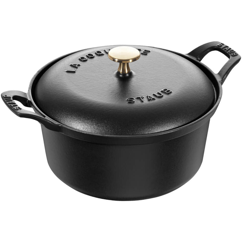 Staub Round La Coquette - Black - 20cm